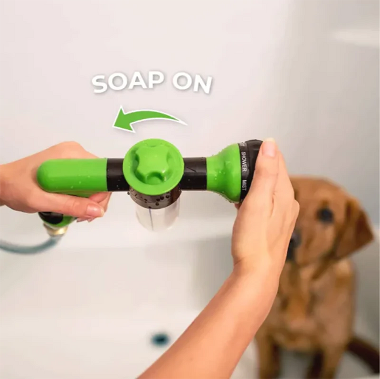 Sprayer Nozzle Hose dog shower Gun 3 Mode Adjustable Pet Wash