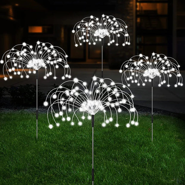 Waterproof Solar Garden Fireworks Lamp